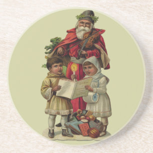 Vintage Santa Music Singing Underlägg