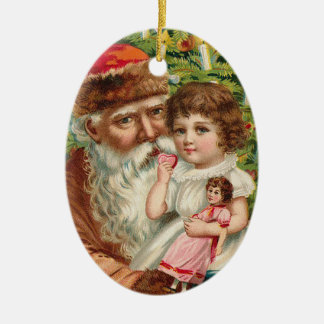 vintage_santa_old_christmas_oval _ornament julgransprydnad keramik
