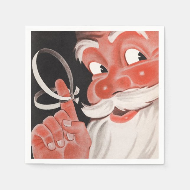 Vintage Santa Pappersservett (Framsidan)