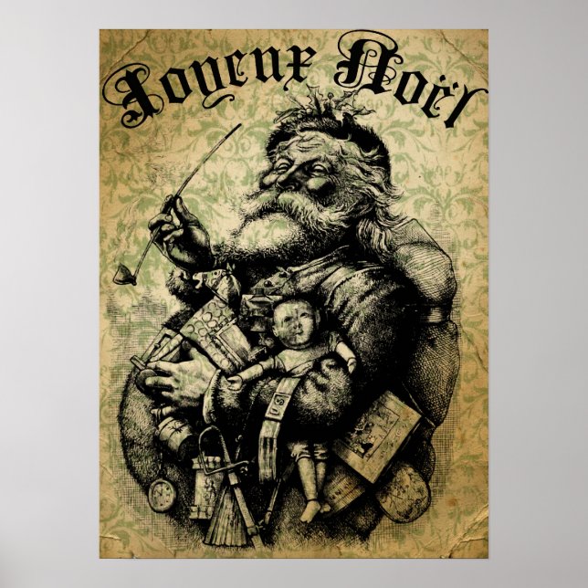 Vintage Santa Poster (Framsidan)
