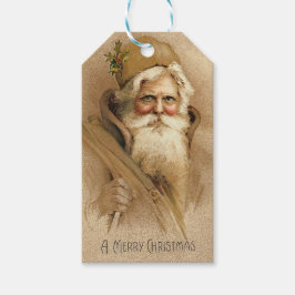 Vintage Santa Presentetikett