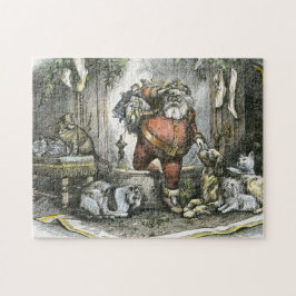 Vintage Santa Pussel