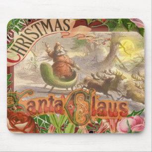 Vintage Santa Reindeer Sleigh Musmatta