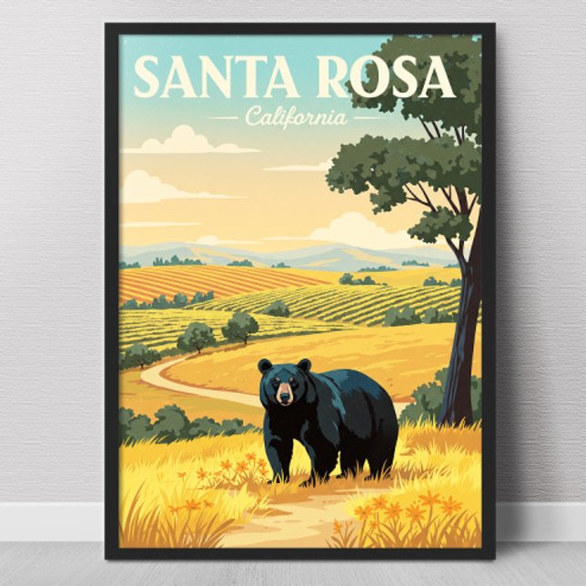 Vintage Santa Rosa Kalifornien Poster (Skapare uppladdad)