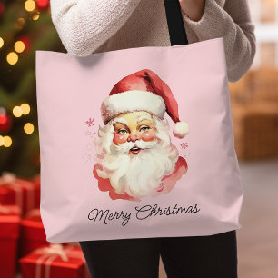 Vintage Santa Rosa Merry Christmas-design Tygkasse
