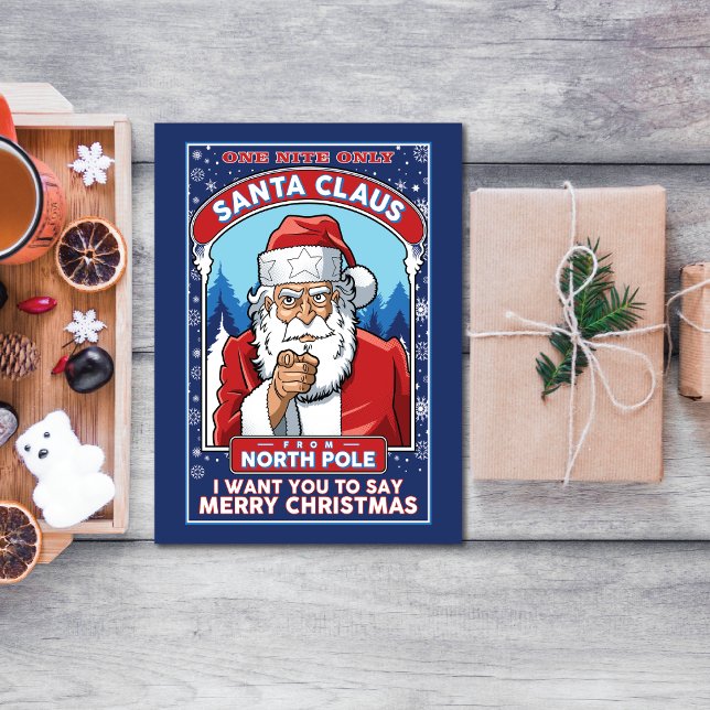 Vintage Santa Says God jul (Skapare uppladdad)