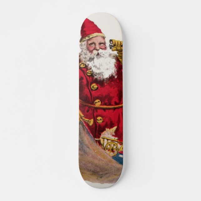 Vintage Santa Skateboard (Framsida)