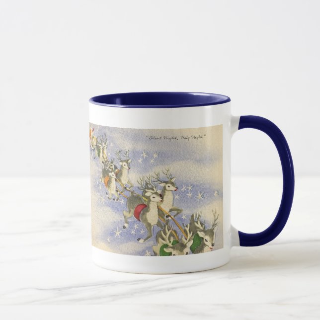 Vintage_Santa_Sleigh_mug Mugg (Höger)