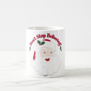 Vintage Santa Sluta inte tro! Kaffemugg