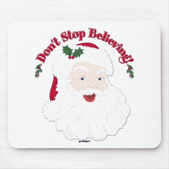 Vintage Santa Sluta inte tro! Musmatta (Framsidan)