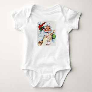 Vintage Santa T-Shirt Baby Bodykostym