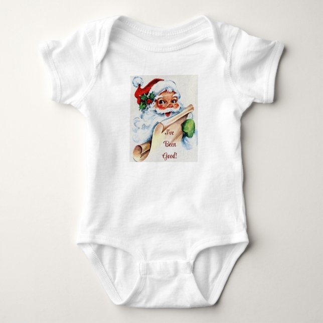 Vintage Santa T-Shirt Baby Bodykostym (Framsida)