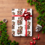 Vintage Santa Traditional jul Mönster Presentpapper<br><div class="desc">Svälla pappert med en vintage stil-bild med klassisk Jultomten sitta i en gammaldags arm-stol. Snygg traditionell juldesign</div>