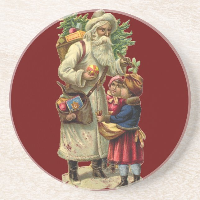 Vintage Santa Underlägg (Framsidan)