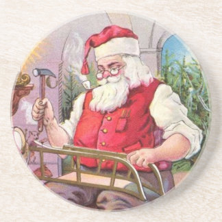 Vintage Santa Underlägg Sandsten