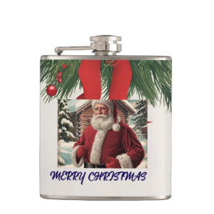 Vintage Santa Vinyl Wrapped-kolv Fickplunta