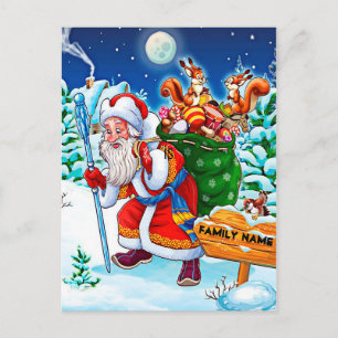 Vintage Santa Vykort