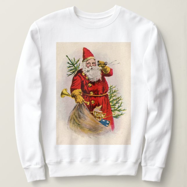 Vintage Santa's Calling Helgdag T Shirt (Design framsida)
