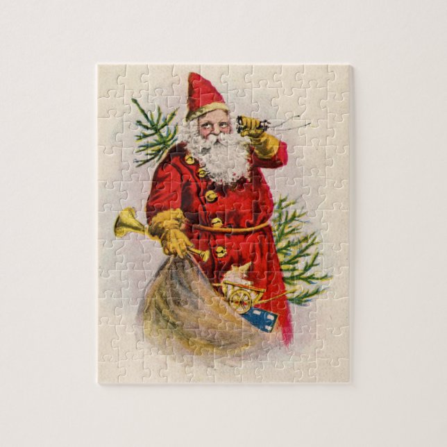 Vintage Santa's Calling Pussel (Vertikal)