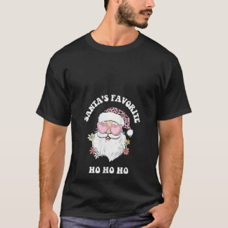 Vintage Santas Favorit Ho Ho Ho Kul Retro Rosa C T Shirt