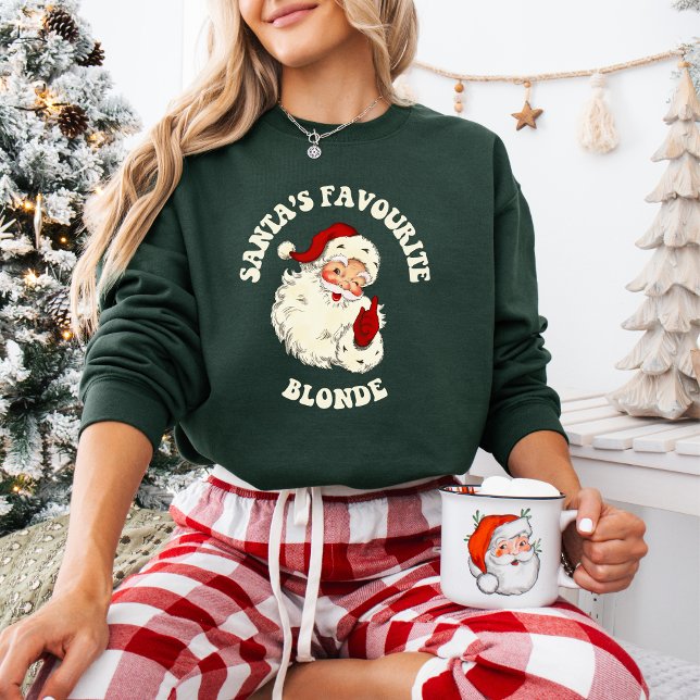Vintage Santa's Favorite Blonde T Shirt (Skapare uppladdad)