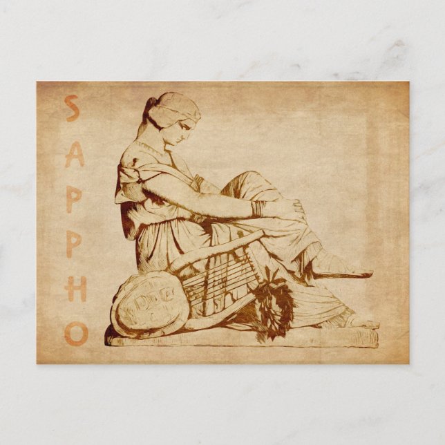 Vintage Sappho-vykort Vykort (Framsida)
