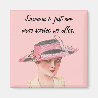 Vintage Sarcasm Magnet