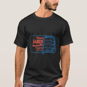 Vintage Sardiner Fisk Sardine Grafik För Män Kvinn T Shirt