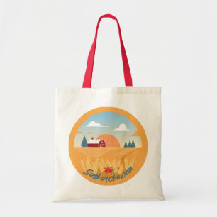 Vintage Saskatchewan Tygkasse