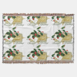 Vintage-Säsonhälsningar Filt