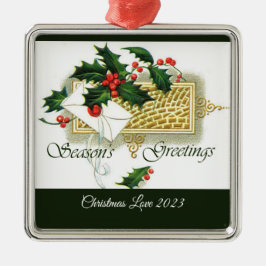 Vintage Säsonhälsningar jul Ornament