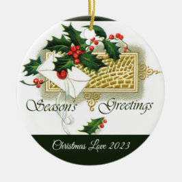 Vintage Säsonhälsningar jul Ornament