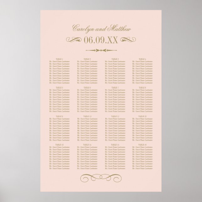 Vintage  säten mot Bröllop med ogenomskinligt utse Poster (Framsidan)