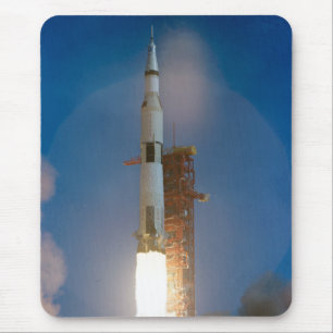 Vintage Saturn V Apollo 11 lansering Musmatta
