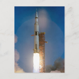 Vintage Saturn V Apollo 11-lansering Vykort