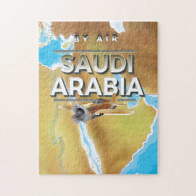 Vintage Saudiarabien Travel Poster Pussel (Vertikal)