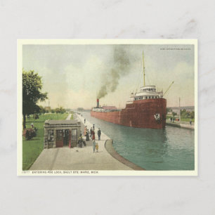 Vintage Sault Ste Marie Vykort