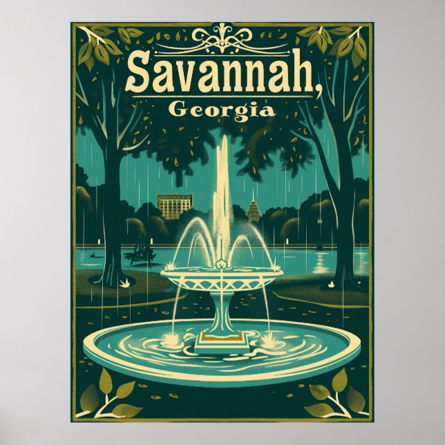 Vintage Savannah Poster (Framsidan)