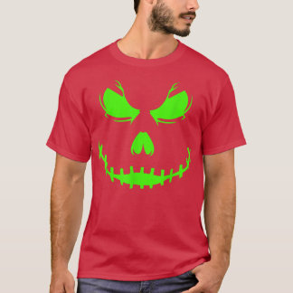 Vintage Scary Pumpkin Ansikte Jack o lantern Hallo T Shirt