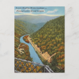 Vintage Scenia Pennsylvanias Grand Canyon Vykort