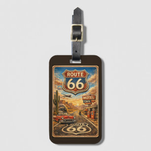 Vintage Scenic Route 66 Centennial Bagagebricka