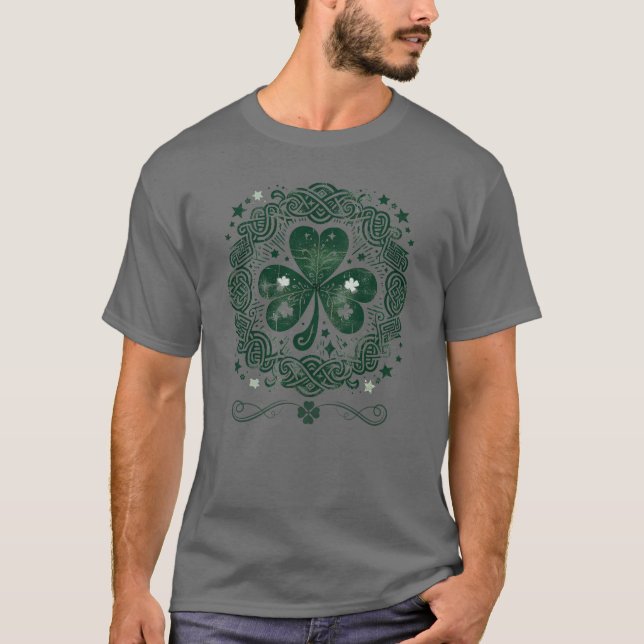 Vintage schamprock t shirt (Framsida)