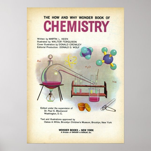 Vintage School Chemie Education Poster (Framsidan)