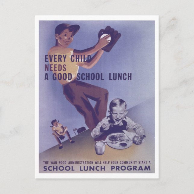 Vintage School Lunch Program Promotion 1941 (Framsida)