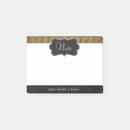 Vintage School Notes | DIY Text Post-it Block