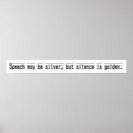 Vintage Schoolroom Proverb Poster