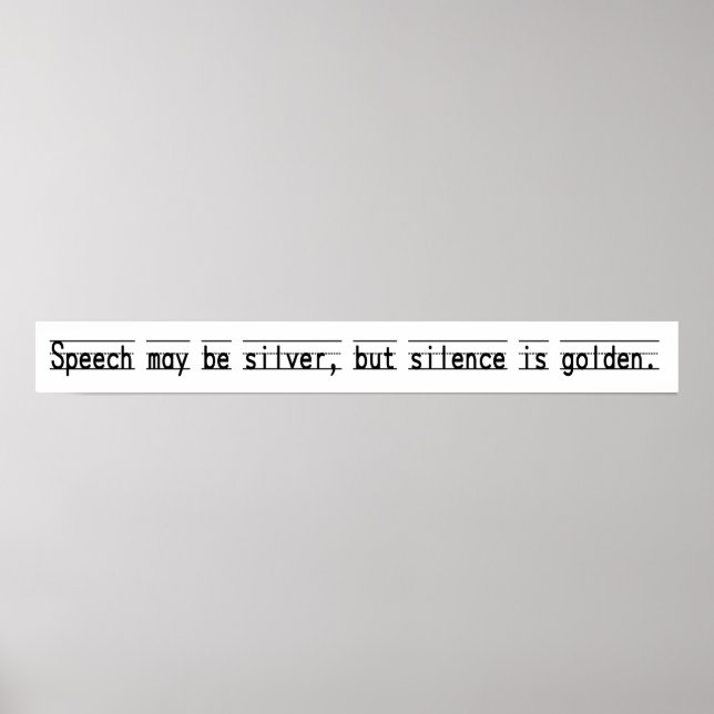 Vintage Schoolroom Proverb Poster (Framsidan)