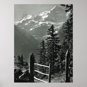 Vintage Schweitz, Jungfrau spänner Poster