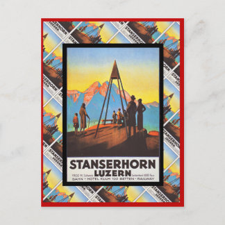 Vintage Schweitz, Lucerne, Stanzerhorn Vykort