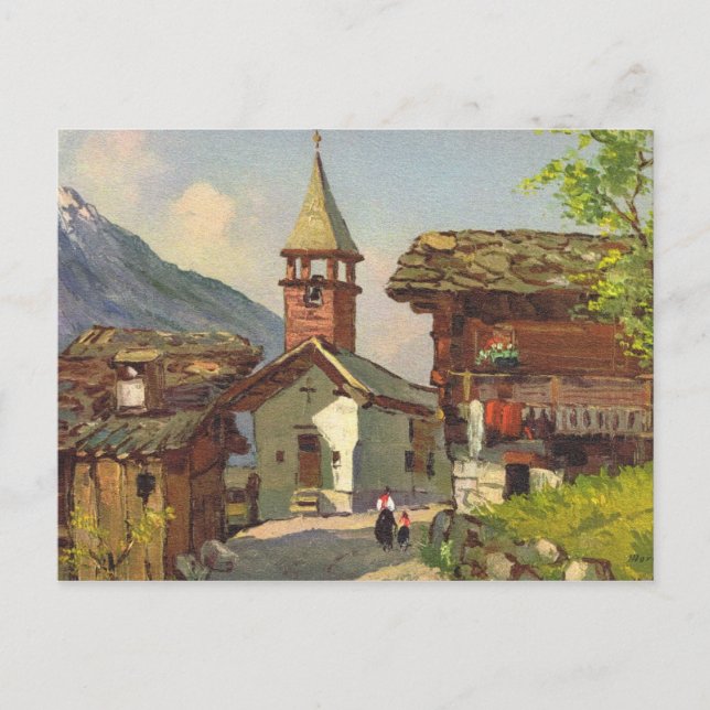 Vintage Schweiz   by i Valais Vykort (Framsida)